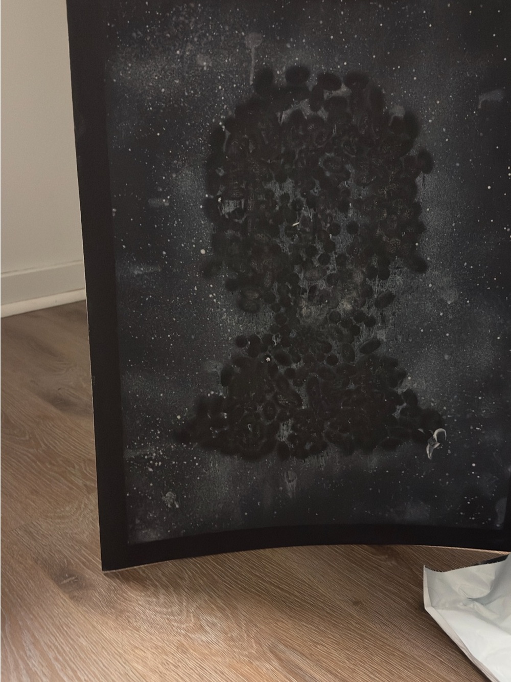 Hand painted by me 3D Illusion Portrait Thin Canvas Silhouette Art Drawing 16x20 - Picture 5 of 5